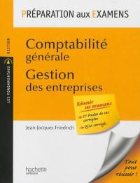 Comptabilité générale, gestion des entreprises