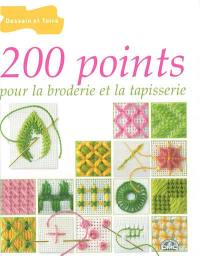 200 points pour la broderie et la tapisserie