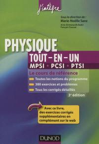 Physique tout en un, 1re année MPSI, PCSI, PTSI : cours et exercices corrigés