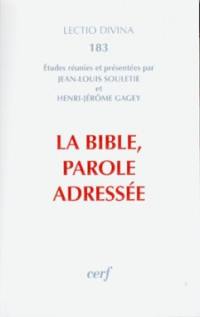 La Bible, parole adressée