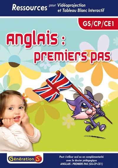 Anglais premiers pas, GS-CP-CE1 : CD ressources TBI-vidéoprojection