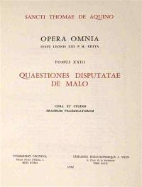 Quaestiones disputatae De malo