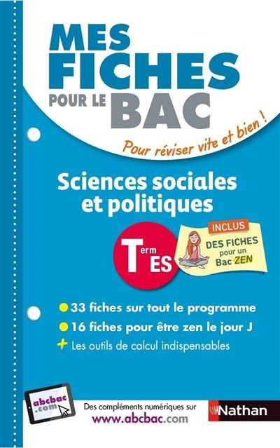 Sciences sociales et politiques terminale ES : spécialité