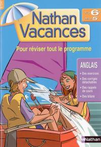 Anglais de la 6e vers la 5e : pour réviser tout le programme