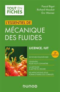 L'essentiel de mécanique des fluides : licence, IUT