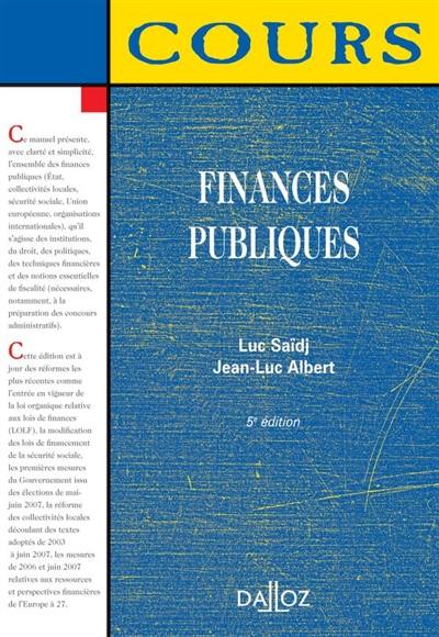 Finances publiques