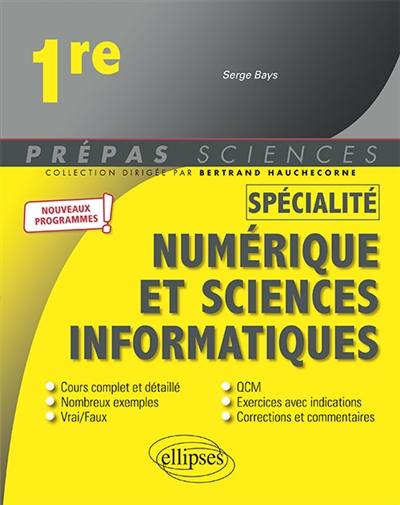 Spécialité numérique et sciences informatiques 1re : nouveaux programmes