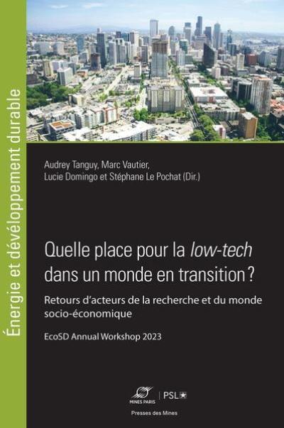 Quelle place pour la low-tech dans un monde en transition ? : retours d'acteurs de la recherche et du monde socio-économique