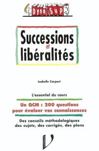 Successions et libéralités : l'essentiel du cours