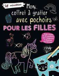 Mon coffret à gratter avec pochoirs pour les filles