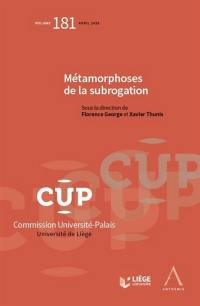 Métamorphoses de la subrogation