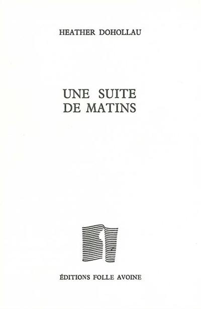 Une suite de matins