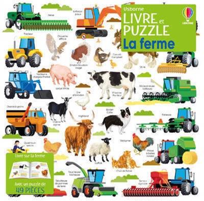 La ferme : Coffret livre et puzzle