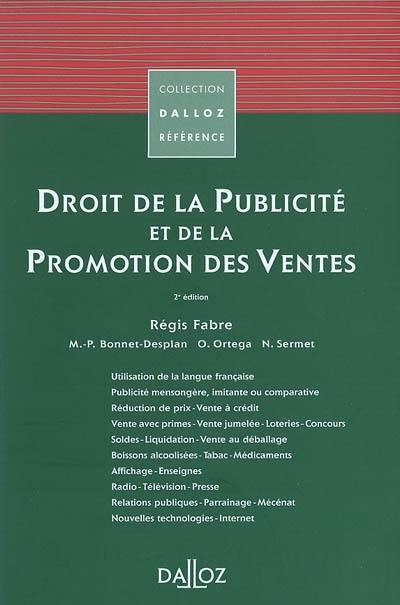 Droit de la publicité et de la promotion des ventes