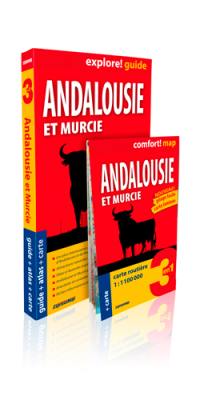 Andalousie et Murcie : 3 en 1 : guide + atlas + carte