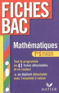 Mathématiques terminale S enseignement obligatoire et enseignement de spécialité