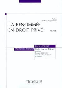 La renommée en droit privé