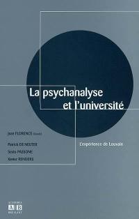 La psychanalyse et l'université : l'expérience de Louvain