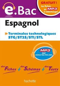 Espagnol terminales technologiques STG, ST2S, STI, STL