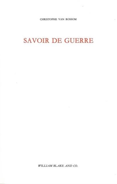 Savoir de guerre