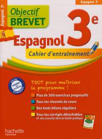 Espagnol 3e : cahier d'entraînement