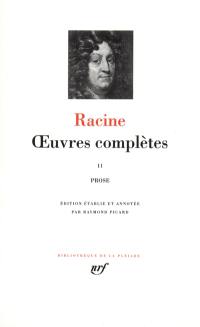 Oeuvres complètes. Vol. 2. Prose