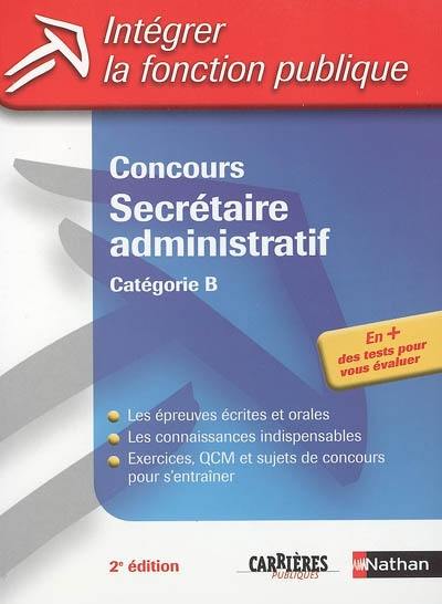 Concours de secrétaire administratif, catégorie B