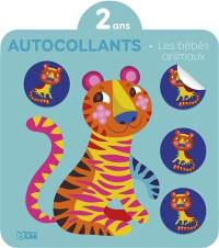 Les bébés animaux : les animaux sauvages : autocollants, 2 ans