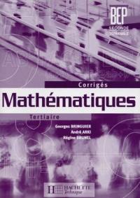 Mathématiques tertiaire, 2e professionnelle, terminale : corrigés