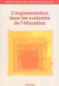 L'argumentation dans les contextes de l'éducation