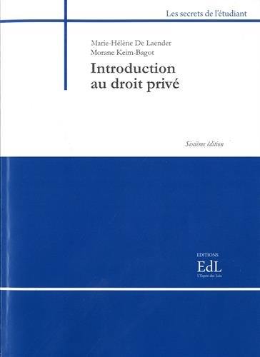 Introduction au droit privé