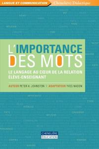 L'importance des mots : langage au coeur de la relation élève-enseignant