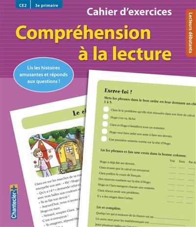 Compréhension à la lecture : lis les histoires amusantes et réponds aux questions ! : CE2, 3e primaire, lecteurs débutants