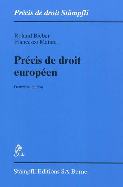 Précis de droit européen