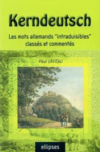 Kerndeutsch : les mots allemands intraduisibles classés et commentés