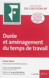 Durée et aménagement du temps de travail