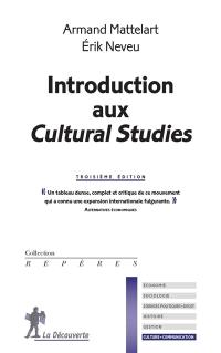 Introduction aux cultural studies