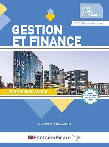 Gestion et finance : série STMG terminale, bac technologique : enseignement de spécialité, enseignement spécifique