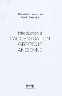 Introduction à l'accentuation grecque ancienne