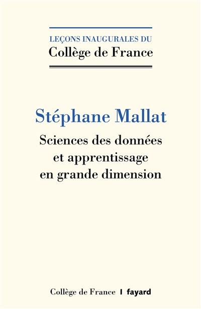 Sciences des données et apprentissage en grande dimension