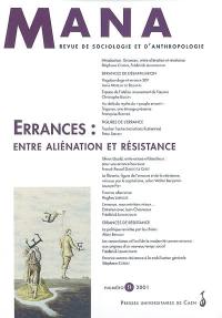 Mana, n° 9. Errances, entre aliénation et résistance