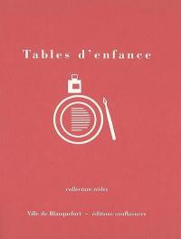 Tables d'enfance