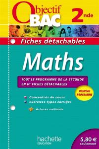 Maths 2de : fiches détachables