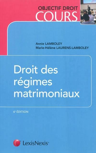 Droit des régimes matrimoniaux