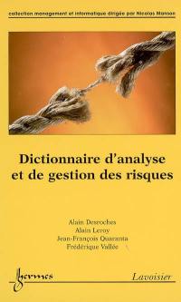 Dictionnaire d'analyse et de gestion des risques