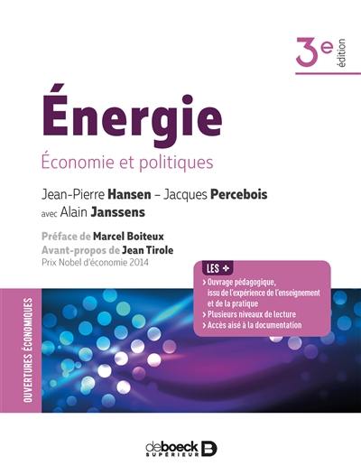 Energie : économie et politiques