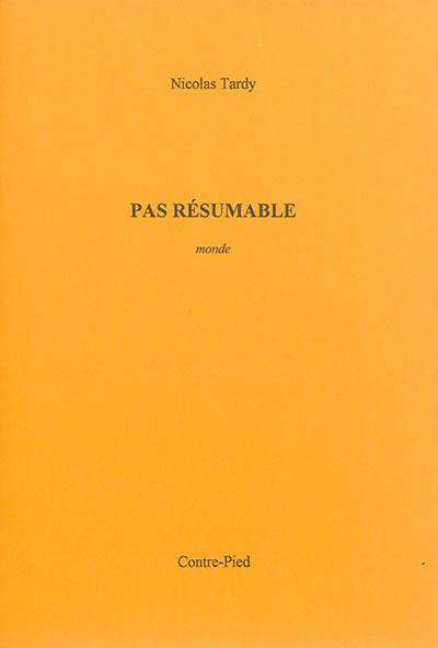 Pas résumable : monde