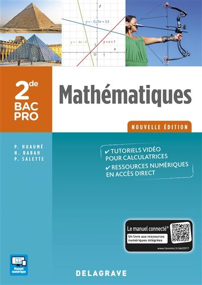 Mathématiques, 2de bac pro