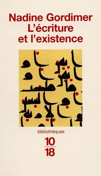 L'écriture et l'existence