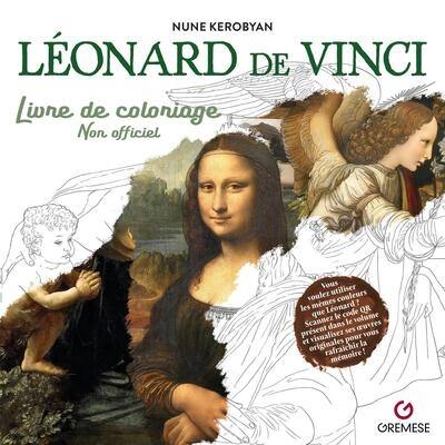 Léonard de Vinci : livre de coloriage : non officiel